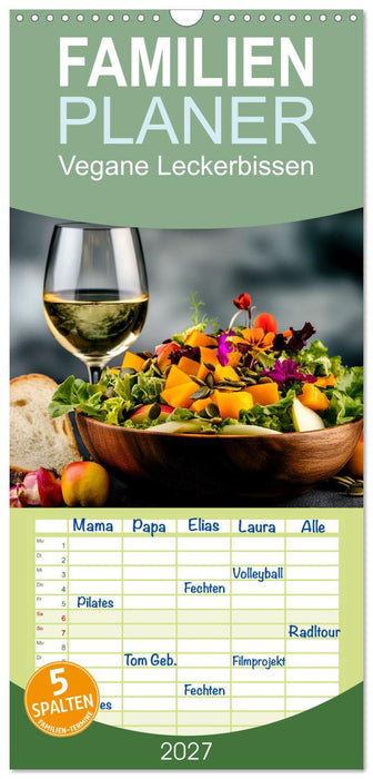 Vegane Leckerbissen (CALVENDO Familienplaner 2027)