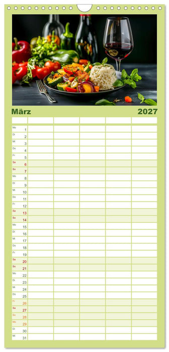 Vegane Leckerbissen (CALVENDO Familienplaner 2027)