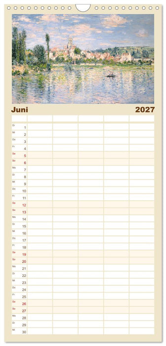 Typisch Monet (CALVENDO Familienplaner 2027)