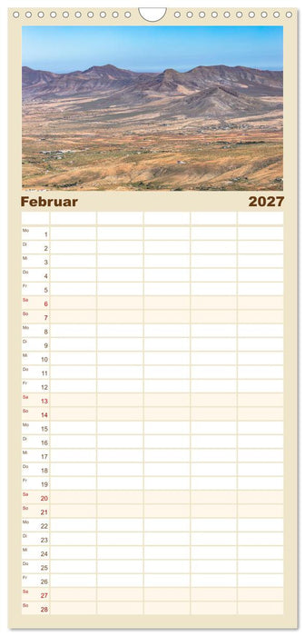 Fuerteventura - Wüstenzauber und Meeresrauschen (CALVENDO Familienplaner 2027)