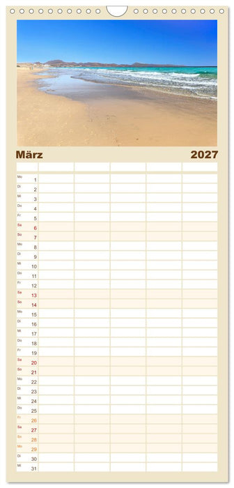 Fuerteventura - Wüstenzauber und Meeresrauschen (CALVENDO Familienplaner 2027)