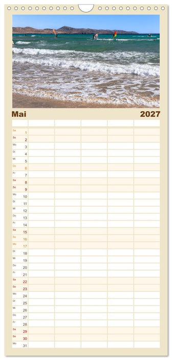 Fuerteventura - Wüstenzauber und Meeresrauschen (CALVENDO Familienplaner 2027)