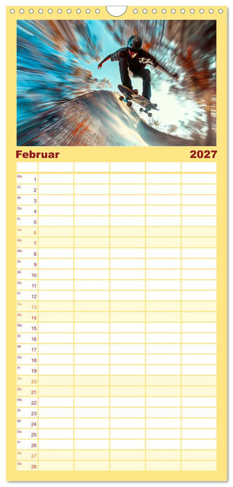 Skateboarding - tolle Momente (CALVENDO Familienplaner 2027)