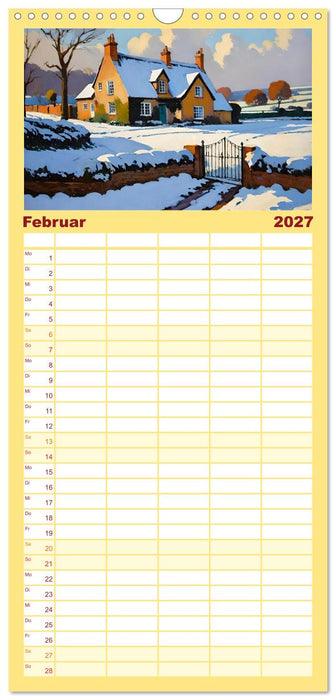 Englische Cottages (CALVENDO Familienplaner 2027)