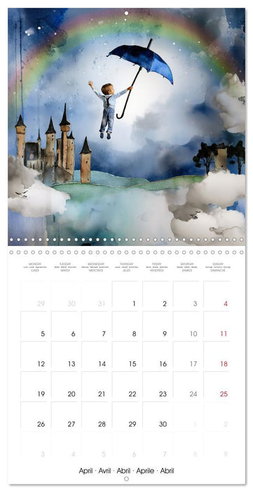 Les rêves enfantins (CALVENDO Calendrier mensuel 2027)
