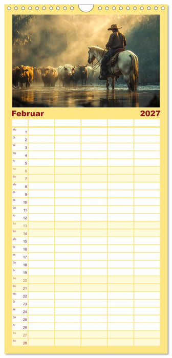 Westernwelt (CALVENDO Familienplaner 2027)