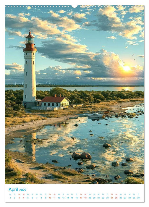 Schweden - Old School Poster Style (CALVENDO Wandkalender 2027)