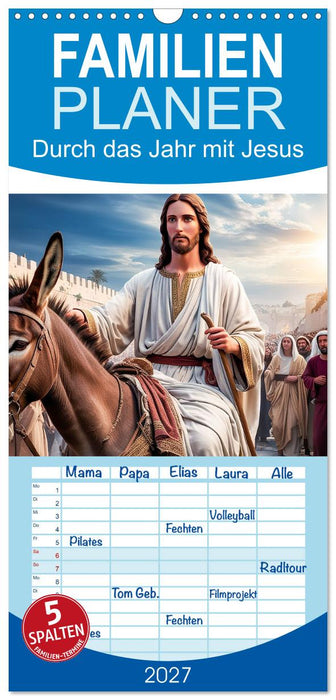 Durch das Jahr mit Jesus (CALVENDO Familienplaner 2027)