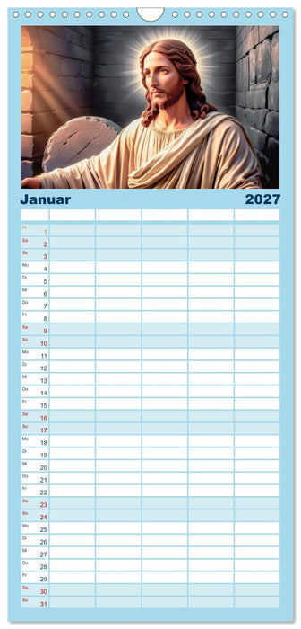 Durch das Jahr mit Jesus (CALVENDO Familienplaner 2027)