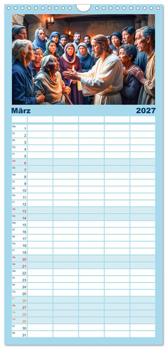 Durch das Jahr mit Jesus (CALVENDO Familienplaner 2027)