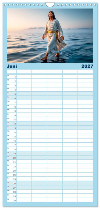 Durch das Jahr mit Jesus (CALVENDO Familienplaner 2027)