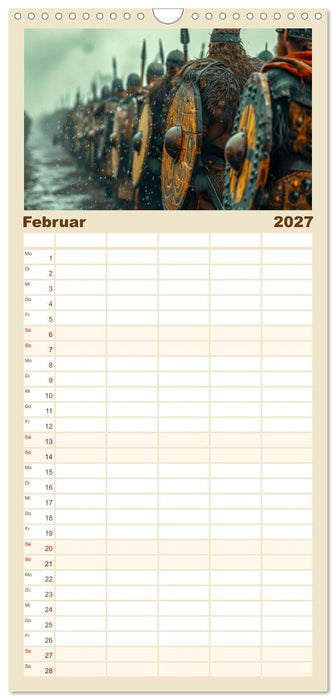 Wikinger - mutige Krieger (CALVENDO Familienplaner 2027)