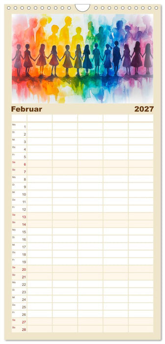 Menschenrechte - Würde und Freiheit (CALVENDO Familienplaner 2027)
