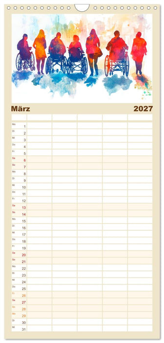 Menschenrechte - Würde und Freiheit (CALVENDO Familienplaner 2027)