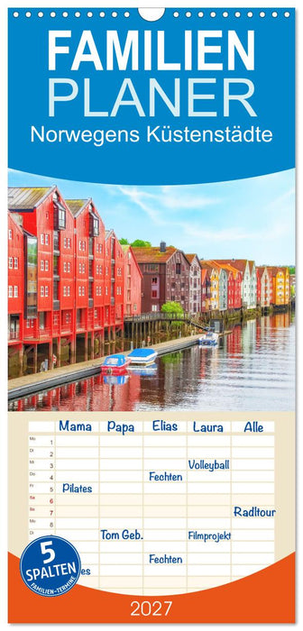 Norwegens Küstenstädte (CALVENDO Familienplaner 2027)