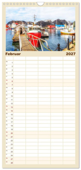 Norwegens Küstenstädte (CALVENDO Familienplaner 2027)