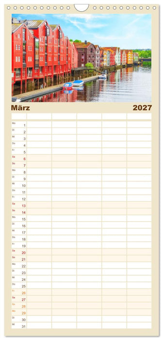 Norwegens Küstenstädte (CALVENDO Familienplaner 2027)