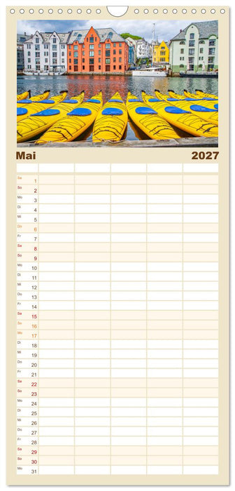 Norwegens Küstenstädte (CALVENDO Familienplaner 2027)