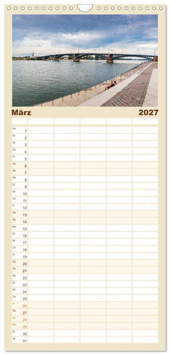 Mainz - Gutenbergstadt am Rhein (CALVENDO Familienplaner 2027)
