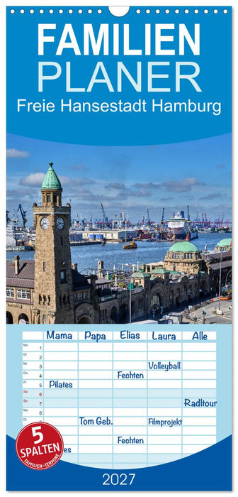 Freie Hansestadt Hamburg (CALVENDO Familienplaner 2027)