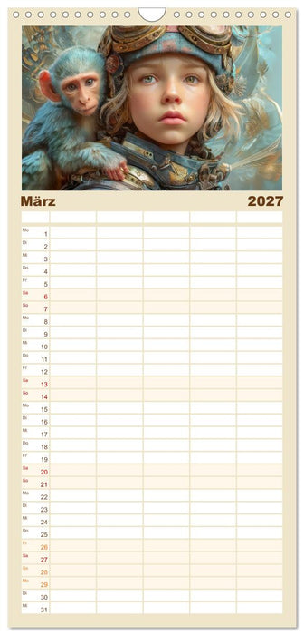 Dieselpunk - Portraits von Menschen und Tieren (CALVENDO Familienplaner 2027)