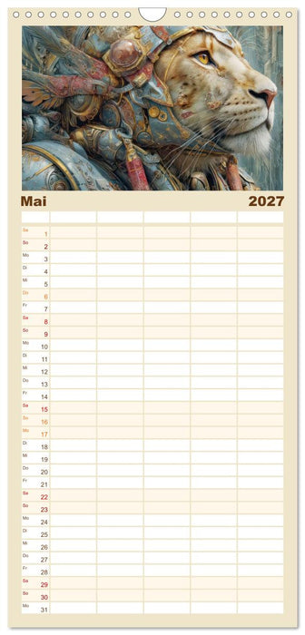 Dieselpunk - Portraits von Menschen und Tieren (CALVENDO Familienplaner 2027)
