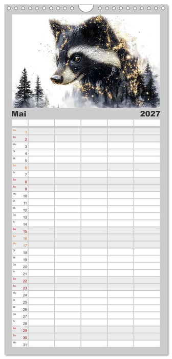 Wächter des Zauberwaldes (CALVENDO Familienplaner 2027)
