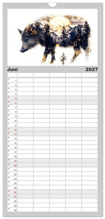 Wächter des Zauberwaldes (CALVENDO Familienplaner 2027)