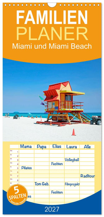 Miami und Miami Beach (CALVENDO Familienplaner 2027)
