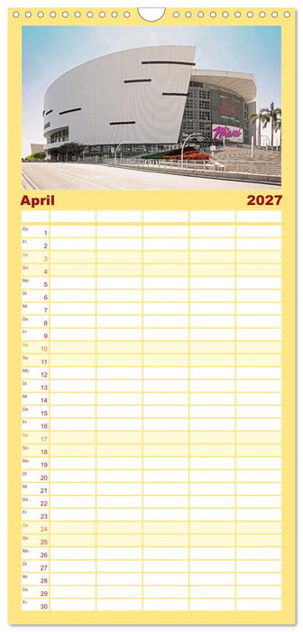 Miami und Miami Beach (CALVENDO Familienplaner 2027)