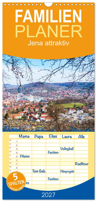 Jena attraktiv (CALVENDO Familienplaner 2027)