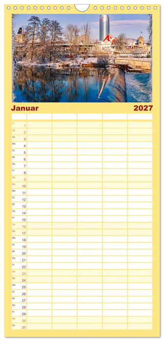 Jena attraktiv (CALVENDO Familienplaner 2027)