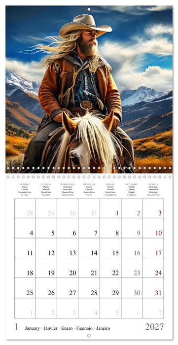 Wild West - Western Lifestyle (CALVENDO Monthly Calendar 2027)