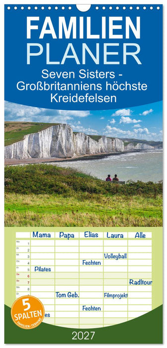 Seven Sisters - Großbritanniens höchste Kreidefelsen (CALVENDO Familienplaner 2027)