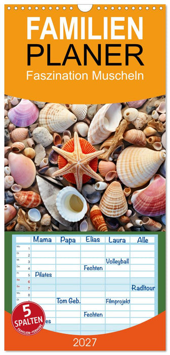 Faszination Muscheln (CALVENDO Familienplaner 2027)