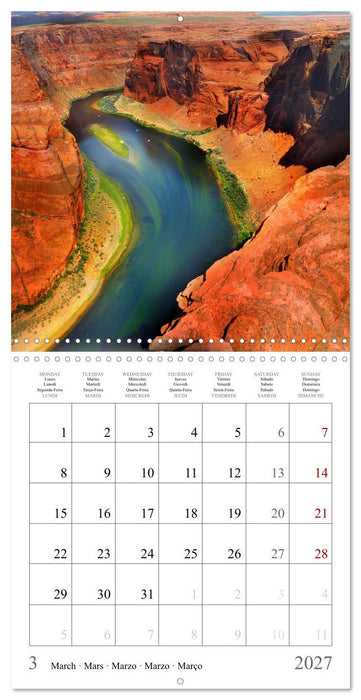 World Travel, Explore - Dream- Discover (CALVENDO Monthly Calendar 2027)