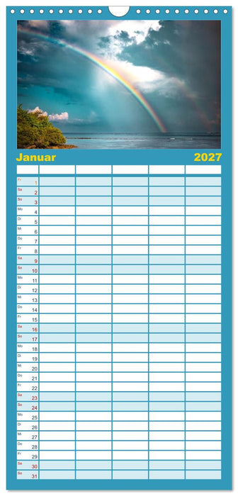 Malerische Malediven (CALVENDO Familienplaner 2027)