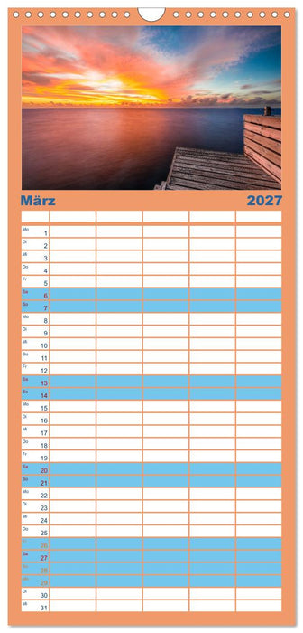Malerische Malediven (CALVENDO Familienplaner 2027)