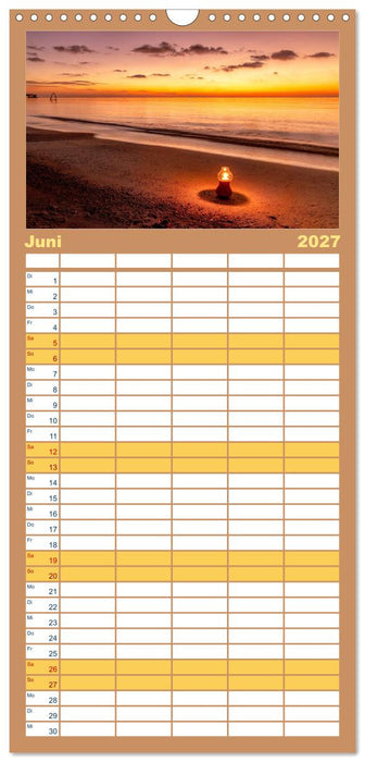 Malerische Malediven (CALVENDO Familienplaner 2027)