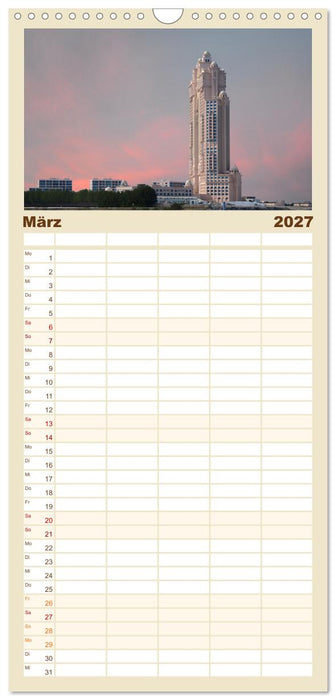 Abu Dhabi, eine Stadt der Zukunft. (CALVENDO Familienplaner 2027)