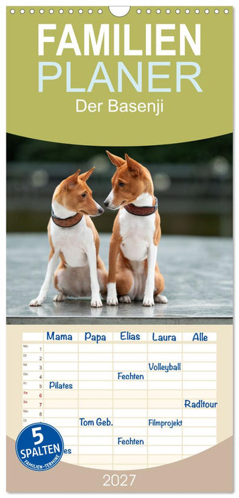 Der Basenji (CALVENDO Familienplaner 2027)