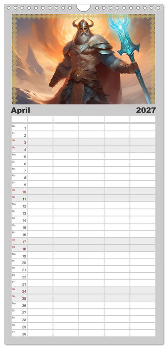 Nordische Mythen (CALVENDO Familienplaner 2027)