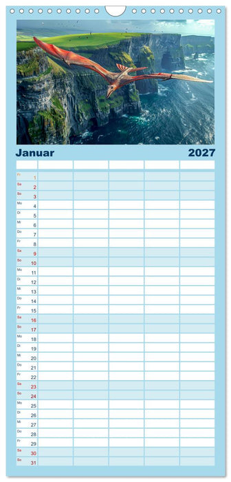 Reise in die Urzeit (CALVENDO Familienplaner 2027)