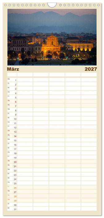 Sehnsuchtshäfen in der Nacht (CALVENDO Familienplaner 2027)