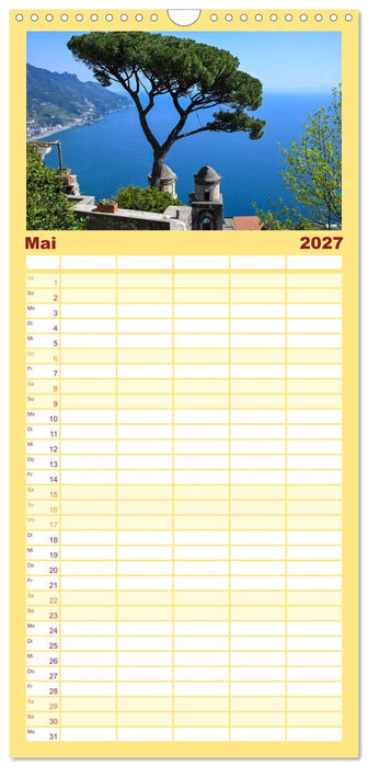 Sehnsuchtsort Amalfiküste (CALVENDO Familienplaner 2027)