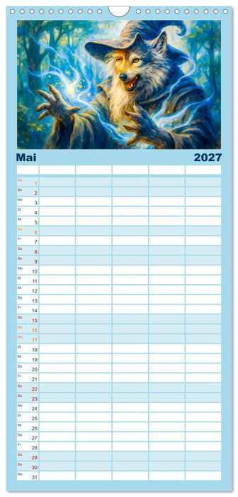 Magische Meister - Kalender über Zauberer und ihre Kräfte (CALVENDO Familienplaner 2027)