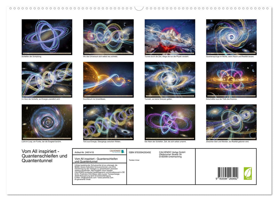 Vom All inspiriert - Quantenschleifen und Quantentunnel (CALVENDO Premium Wandkalender 2027)