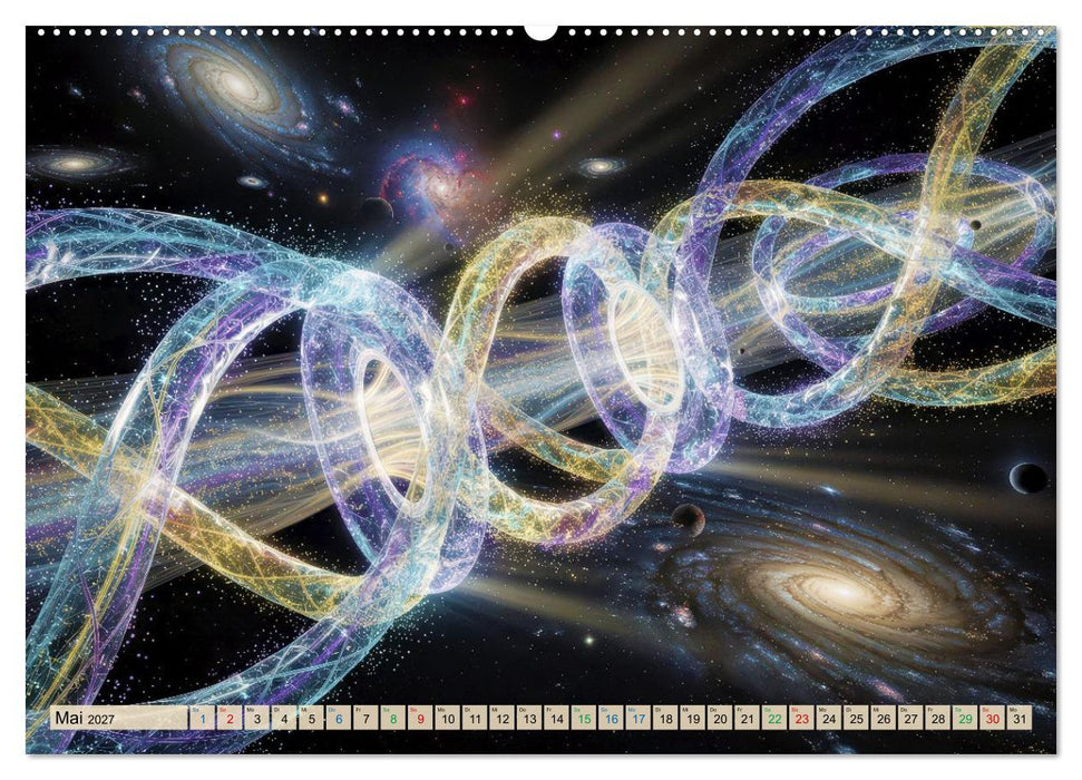 Vom All inspiriert - Quantenschleifen und Quantentunnel (CALVENDO Premium Wandkalender 2027)