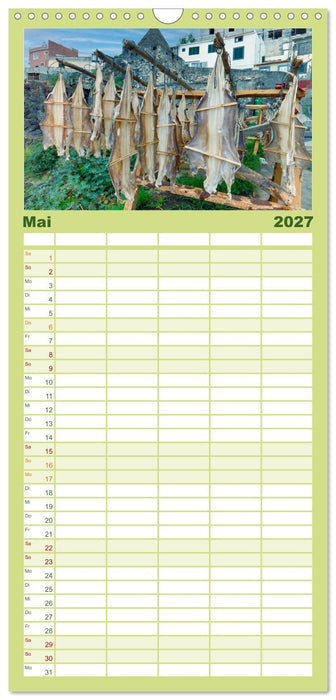 Madeira, Insel im ewigen Frühling (CALVENDO Familienplaner 2027)
