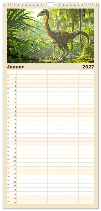 Vergessene Wunder - Ein Jahr mit ausgestorbenen Tieren (CALVENDO Familienplaner 2027)